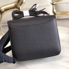 Hermes 2002 20cm Bag In Black Evercolor Calfskin