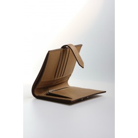 Hermes Bearn Compact Handmade Wallet in Chai Epsom Calfskin
