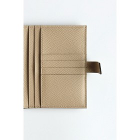 Hermes Bearn Compact Handmade Wallet in Trench Epsom Calfskin