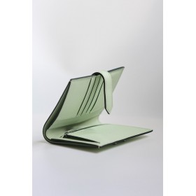 Hermes Bearn Compact Handmade Wallet in Vert Fizz Epsom Calfskin