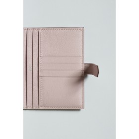 Hermes Bearn Compact Wallet in Mauve Pale Matte Alligator Leather