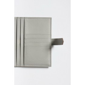 Hermes Bearn Compact Wallet in Pearl Grey Matte Alligator Leather