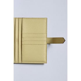Hermes Bearn Compact Wallet in Vanille Matte Alligator Leather
