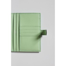 Hermes Bearn Compact Wallet in Vert Deau Matte Alligator Leather