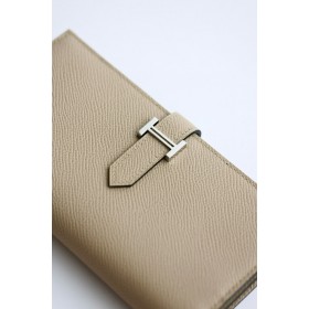 Hermes Bearn Long Handmade Wallet in Trench Epsom Calfskin