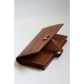 Hermes Bearn Long Wallet in Gold Matte Alligator Leather