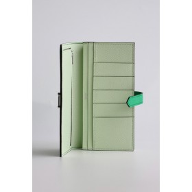 Hermes Bearn Verso Long Wallet in Vert Comics Epsom Calfskin