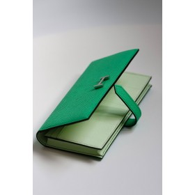 Hermes Bearn Verso Long Wallet in Vert Comics Epsom Calfskin