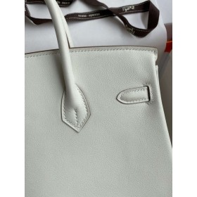 Hermes Birkin 25 Retourne Handmade Bag In Beton Swift Calfskin