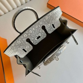 Hermes Birkin 25 Sellier Handmade Bag in Ombre Lizard Leather