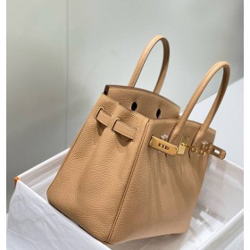 Hermes Birkin 30cm Bag In Chai Clemence Leather GHW