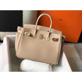 Hermes Birkin 30cm Bag In Trench Clemence Leather GHW