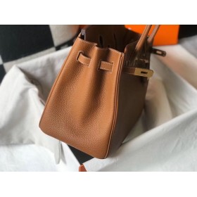 Hermes Birkin 35cm Bag In Gold Clemence Leather GHW