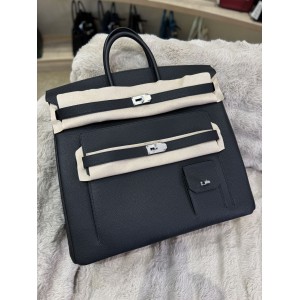 Hermes Birkin HAC 50 Multipockets Bag in Black Clemence Leather