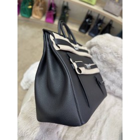 Hermes Birkin HAC 50 Multipockets Bag in Black Clemence Leather