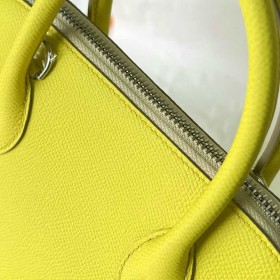 Hermes Bolide 1923 25 Handmade Bag In Lime Epsom Calfskin