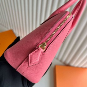Hermes Bolide 1923 Mini Handmade Bag in Rose Azalee Chevre Mysore Goatskin