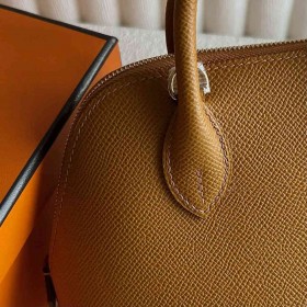 Hermes Bolide 1923 Mini Handmade Bag in Sesame Epsom Calfskin