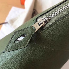 Hermes Bolide 31 Handmade Bag In Canopee Clemence Leather
