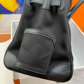 Hermes Cargo Birkin 35cm Limited-edition Bag in Black Canvas