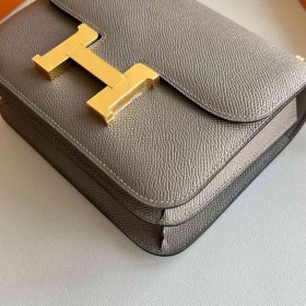 Hermes Constance 18 Handmade Bag in Gris Asphalt Epsom Calfskin