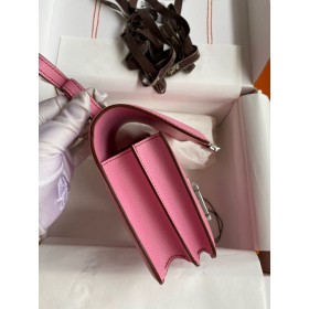 Hermes Constance 18 Handmade Bag In Pink Epsom Calfskin