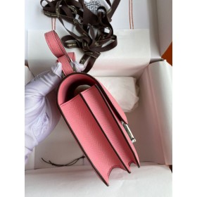 Hermes Constance 18 Handmade Bag In Rose Confetti Epsom Calfskin