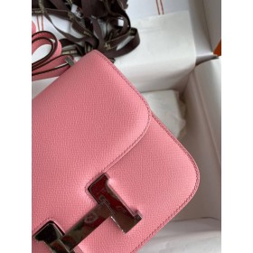 Hermes Constance 18 Handmade Bag In Rose Confetti Epsom Calfskin