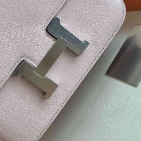 Hermes Constance 18 Handmade Bag in Rose Darling Chevre Mysore Leather