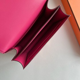 Hermes Constance 18 Handmade Bag in Rose Tyrien Epsom Calfskin