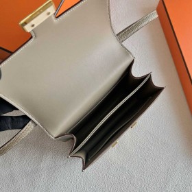 Hermes Constance 18 Handmade Bag in Taupe Lizard Leather