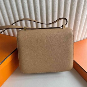 Hermes Constance 24 Handmade Bag in Chai Epsom Calfskin