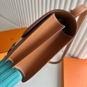 Hermes Constance 24 Handmade Bag in Gold Epsom Calfskin