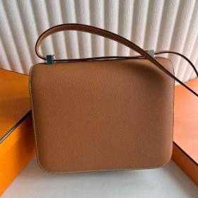 Hermes Constance 24 Handmade Bag in Gold Epsom Calfskin