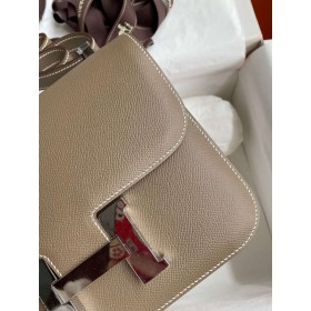 Hermes Constance 24 Handmade Bag In Taupe Epsom Calfskin