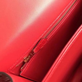 Hermes Constance 24 Handmade Bag In Braise Niloticus Crocodile