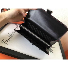 Hermes Constance Long Wallet In Black Swift Leather