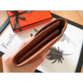 Hermes Constance Long Wallet In Gold Swift Leather