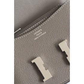 Hermes Constance Slim Wallet in Etain Epsom Calfskin
