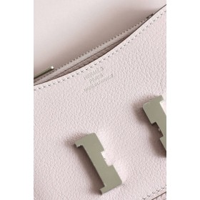 Hermes Constance Slim Wallet in Mauve Pale Epsom Calfskin