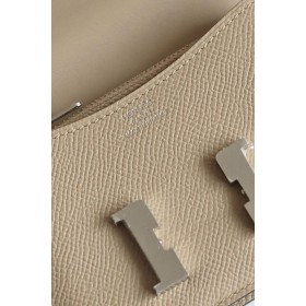 Hermes Constance Slim Wallet in Tourterelle Epsom Calfskin