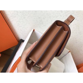 Hermes Constance 24 Handmade Bag In Gold Epsom Leather
