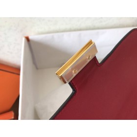 Hermes Constance 24 Handmade Bag In Ruby Epsom Leather