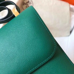 Hermes Constance 24 Handmade Bag In Malachite Epsom Leather