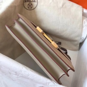 Hermes Constance 24 Handmade Bag In Tourterelle Epsom Leathe