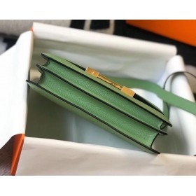 Hermes Constance 24 Handmade Bag In Vert Criquet Epsom Leather