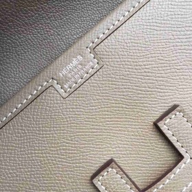 Hermes Jige Elan 29 Clutch Bag In Etoupe Epsom Calfskin