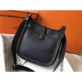 Hermes Evelyne III 29 PM Bag In Black Clemence Leather