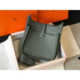 Hermes Evelyne III 29 PM Bag In Vert Amande Clemence Leather