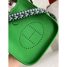 Hermes Evelyne Mini Handmade Bag in Bamboo Clemence Leather